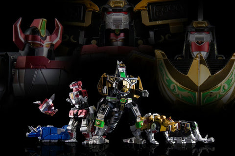 【Pre-Order】Lucky Cat MC03S MC-03S Dragon Beast King (Megazord Dragon Zord Combiner) 2 in 1 Combo Set w/ Metallic Painting 13cm / 5"