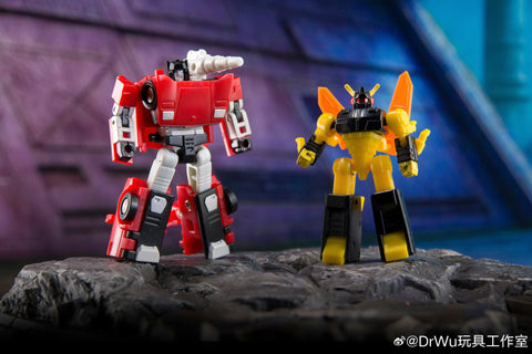 【Pre-Order】Dr.Wu & Mechanic Studio Extreme Warfare DW-E49 / E50 / E51 / E52 / E49Y / E53 (Lamborghini Countach Brothers + Tigertrack + Deluxe Insecticons) Complete Two-Pack Set 4.5cm