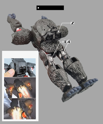 Go Better Studio GX-20VS GX20VS GS-21VS GX21VS Weapons and Upgrade Kits for BWVS-01 Beastwars Megatron vs Optimus Primal Upgrade Kit