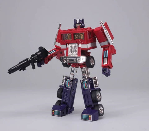 4th Party No Brand KC01 KC-01 Optimus Warrior (KO Missing Link C01 G1 Vintage Optimus Prime) Toy Color Version with Trailer 16cm / 6.3"