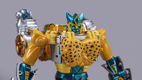 【Pre-Order】Transart TA BWM-03 BWM03 BWM-03M Metal Leopard Commander (BW Beast Wars Transmetal Cheetor ) Metallic Version 18cm / 7"