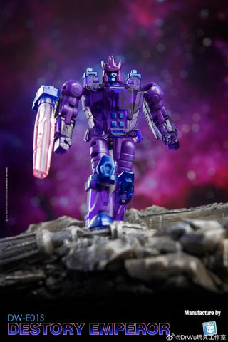 Dr.Wu & Mechanic Studio Extreme Warfare DW-E01S / E01M / E01C Destroy Emperor (Galvatron) / DW-E29 Destroy Planet Legends Class 2 in 1 set 6cm / 4.6"