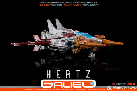 【Pre-Order】Bingo Toys BingoToys BT08-01 BT-0801 BT0801 Hertz Galileo Combiner (IDW Strafe / Technobots Computron) 25cm / 9.8"