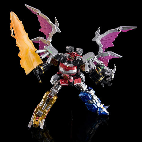 【Pre-Order】Lucky Cat MC03S MC-03S Dragon Beast King (Megazord Dragon Zord Combiner) 2 in 1 Combo Set w/ Metallic Painting 13cm / 5"