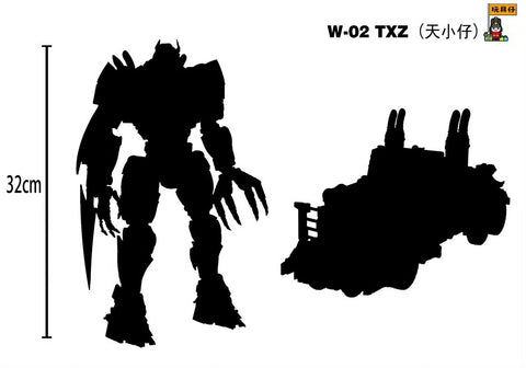 【Pre-Order】Toyboy (Wanjuzai Toys) W02 W-02 TXZ Tianxiaozai (RotB Rise of the Beast Scourge) DLX Scale 32cm / 12.6"