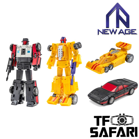 【Pre-Order】NA New Age H37 Wraith & H39 Death Race (G1 Menasor Stunticons Wildrider & Dragstrip) 2-pack 2 in 1 set  NewAge