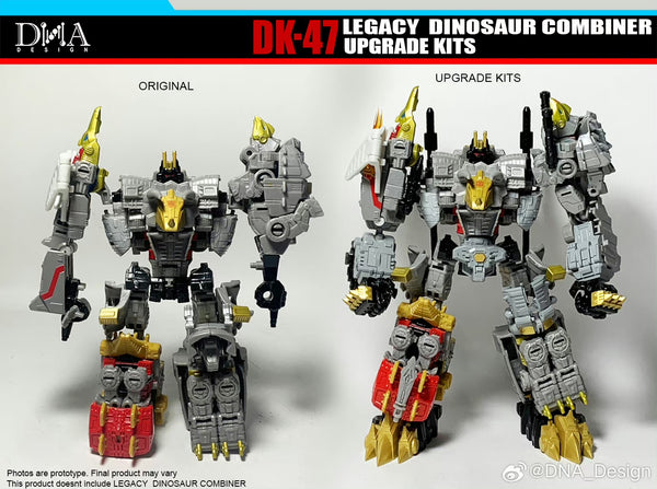 DNA Design DK-47 DK47 Upgrade Kits for Legacy Dinosaur Combiner / Volc ...