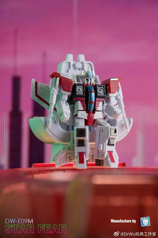 Dr.Wu & Mechanic Studio Extreme Warfare DW-E09M DWE09M Star Fear (Starscream SG White Version ) with cronation kit 6cm / 2.4"