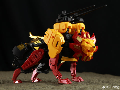 4th Party No Brand NB TV01  TV-01 Deformation Lion (Razorclaw, Predaking Combiner) 13.5cm / 5.3"
