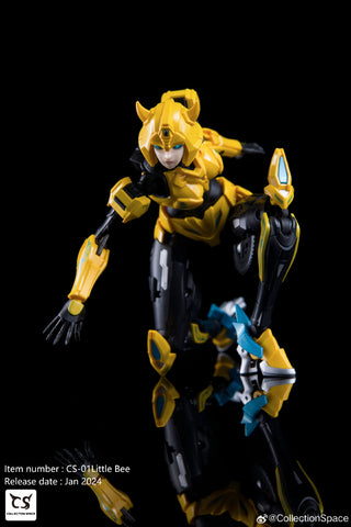 Collection Space CS-01 CS01 Transformable Bishoujo Little Bee (Bumblebee Mecha Girl) 17.5cm / 6.9"