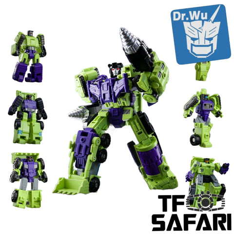 Dr.Wu DW-ES03 / ES04 / ES05 / ES06 / ES07 / ES08 Extreme Squad Titan (IDW Civil War Devastator) Whole Combiner 3 x 2 pack