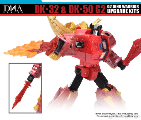 DNA Design DK-32 & DK-50 DK32&DK50 for G2 Dino Warrior (G2 Slag & Snarl) Upgrade Kits
