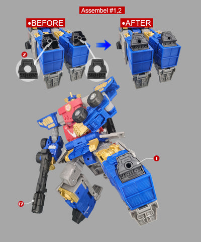 Go Better Studio GX-56 GX56 Gap fillers for Legacy Evolution Commander Armada Universe Optimus Prime Upgrade Kit