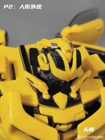 4th party WW-01 WW01 Wasp Bumblebee (1:1 Modified MPM03) 17CM / 6.7"
