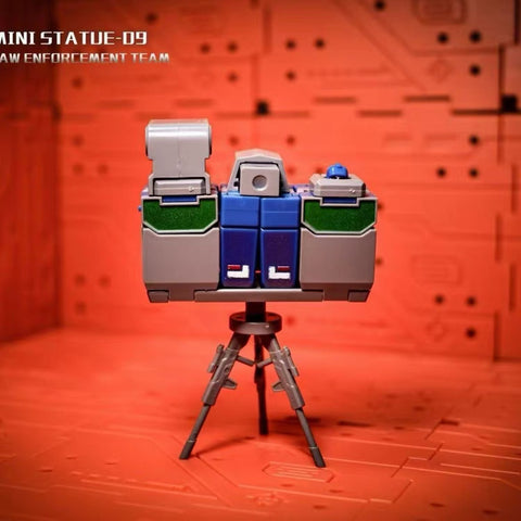 Galaxy Toys Mini09 Mini-09 Law Enforcement Team (Reflector Team) 3-pack 6cm / 2.4"