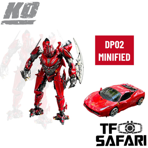 【Incoming】4th Party No Brand DP-02 DP02 Blade Warrior (Minified KO UT R06 Red Dasher DOTM Dino) 16.5cm / 6.5"
