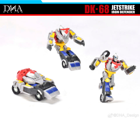 【Pre-Order】DNA Design DK-68 DK68 Jetstrike Iron Defender (Repainted G1 Wheelie)