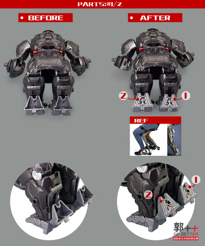 Go Better Studio GX-59 GX59 Gap fillers for Takara Tomy Exclusive Beast Awakening ROTB Optimus Primal Jap.Version Upgrade Kit