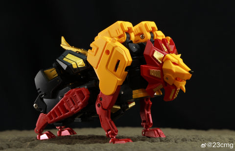 4th Party No Brand NB TV01  TV-01 Deformation Lion (Razorclaw, Predaking Combiner) 13.5cm / 5.3"
