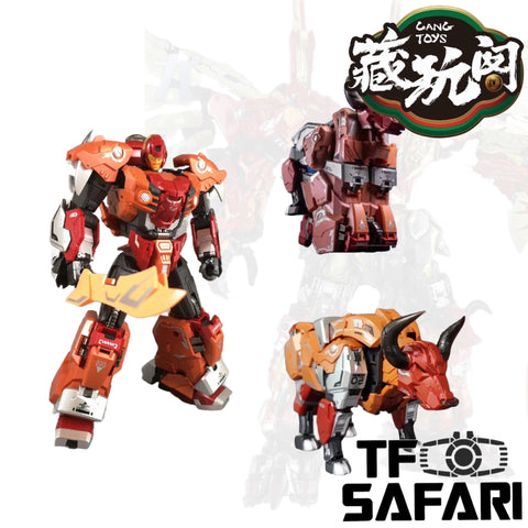 Cang Toys Cang-Toys CT-Chiyou-02 Landbull (Tantrum, Feral Rex) Predaking Combiner 23cm / 9"
