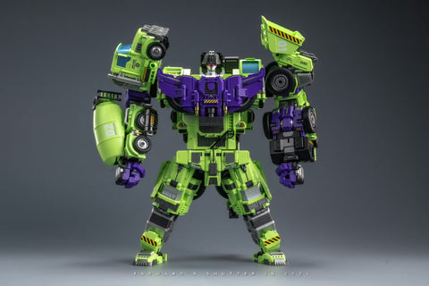 【Pre-Order】Mecha Invasion GLA03 GLA-03 & GLA04 GLA-04 Long Haul & Hook Giant Legion Heavy Builder (Constructors Devastator) Combiner (2 in 1 set) 21.5cm / 8.5"
