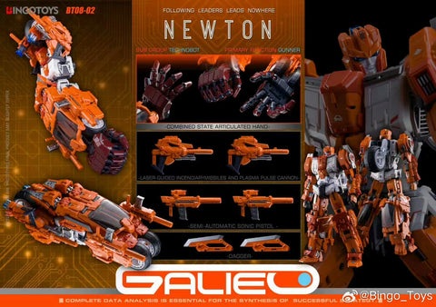 【Pre-Order】Bingo Toys BingoToys BT08-02 BT-0802 BT0802 BT08-02 Newton Galileo Combiner (IDW Afterburner Technobots Computron) 25cm / 9.8"