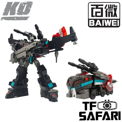 4th party BW BAIWEI TW1036B TW-1036B Black Maintainence Project Team Leader ( Modified KO 08 Animated Voyager Nemesis Prime) Black Version 18cm / 7"