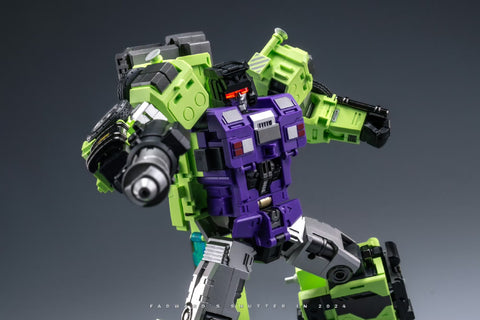 【Pre-Order】Mecha Invasion GLA03 GLA-03 & GLA04 GLA-04 Long Haul & Hook Giant Legion Heavy Builder (Constructors Devastator) Combiner (2 in 1 set) 21.5cm / 8.5"