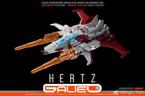 【Pre-Order】Bingo Toys BingoToys BT08-01 BT-0801 BT0801 Hertz Galileo Combiner (IDW Strafe / Technobots Computron) 25cm / 9.8"