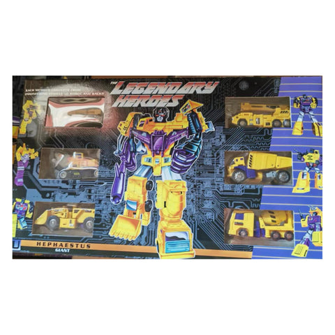 NA NewAge H34Y H-34Y Hephaestus (Devastator) Yellow Version G2 Version 7 in 1 set New Age