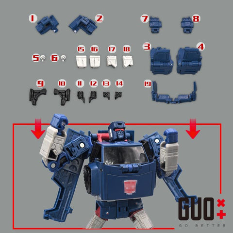 Go Better Studio GX-72C GX72C Upgrade Kit / Gap fillers for Generation Selects DK-3 Breaker Upgrade Kit