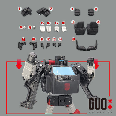 Go Better Studio GX-72U GX72U Upgrade Kit / Gap fillers for Legacy United Trailbreaker Upgrade Kit