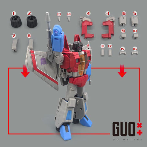 【Incoming】Go Better Studio GX-85R GX85R Upgrade Kit / Gap fillers for Studio Series SS86 Movie Starscream Upgrade Kit