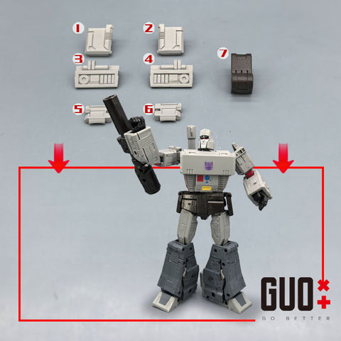 【Incoming】Go Better Studio GX-76 GX76 Upgrade Kit / Gap fillers for Studio Series 86 SS86 Movie Megatron Upgrade Kit