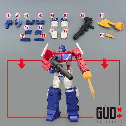 【Incoming】Go Better Studio GX-73R / GX-73B GX73R / GX73B Upgrade Kit / Gap fillers for Studio Series Devastation Optimus Prime Upgrade Kit