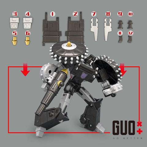 Go Better Studio GX-79 GX79 Upgrade Kit / Gap fillers for Timelines Hearts of Steel Megatron Upgrade Kit