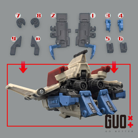 Go Better Studio GX-82 GX82 Upgrade Kit / Gap fillers for Studio Series One Starscream Upgrade Kit