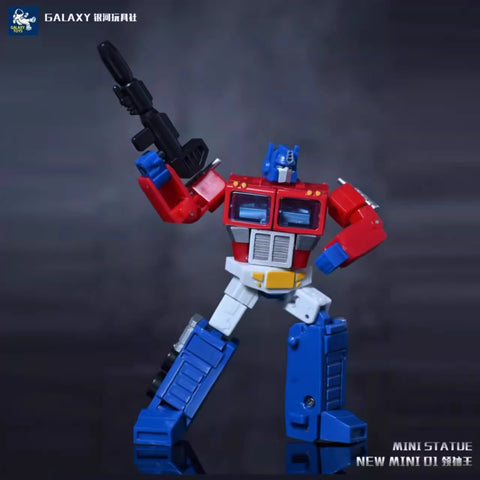 Galaxy Toys Mini01 Mini-01 LeaderKing (G1 Optimus Prime) Transparent Window Version 7cm / 2.76"