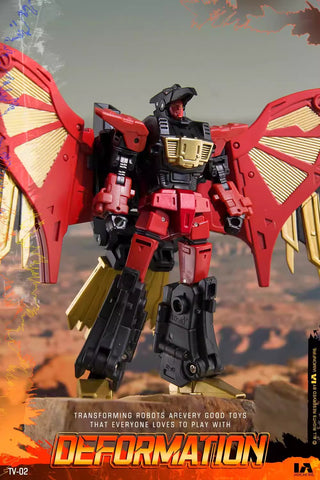 【Incoming】4th Party No Brand NB TV-02 TV02 Deformation Eagle (Predaking Combiner, Divebomb) 10cm / 4"