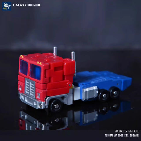 Galaxy Toys Mini01 Mini-01 LeaderKing (G1 Optimus Prime) Transparent Window Version 7cm / 2.76"