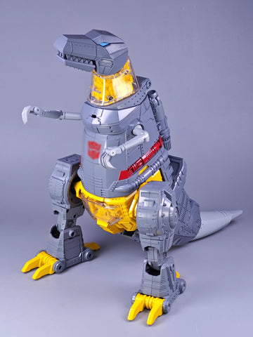 【Incoming】4th Party NB No Brand MP-08AA MP08AA Oversized KO King Grimlock Reximus Prime Animated Color Version ( with  transparent-neck / chest ) 32cm / 12.6"