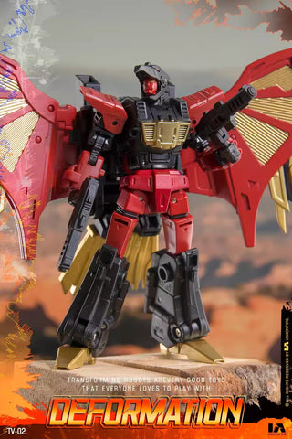 【Incoming】4th Party No Brand NB TV-02 TV02 Deformation Eagle (Predaking Combiner, Divebomb) 10cm / 4"