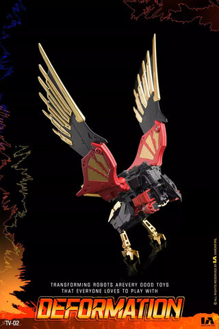 【Incoming】4th Party No Brand NB TV-02 TV02 Deformation Eagle (Predaking Combiner, Divebomb) 10cm / 4"