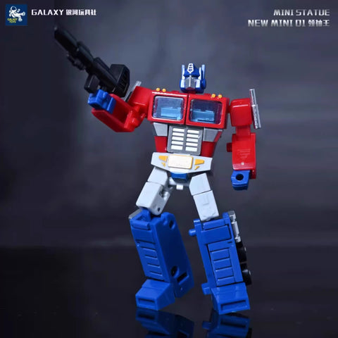 Galaxy Toys Mini01 Mini-01 LeaderKing (G1 Optimus Prime) Transparent Window Version 7cm / 2.76"