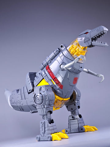 【Incoming】4th Party NB No Brand MP-08AA MP08AA Oversized KO King Grimlock Reximus Prime Animated Color Version ( with  transparent-neck / chest ) 32cm / 12.6"