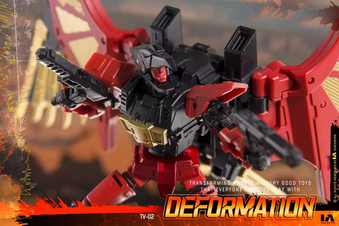 【Incoming】4th Party No Brand NB TV-02 TV02 Deformation Eagle (Predaking Combiner, Divebomb) 10cm / 4"