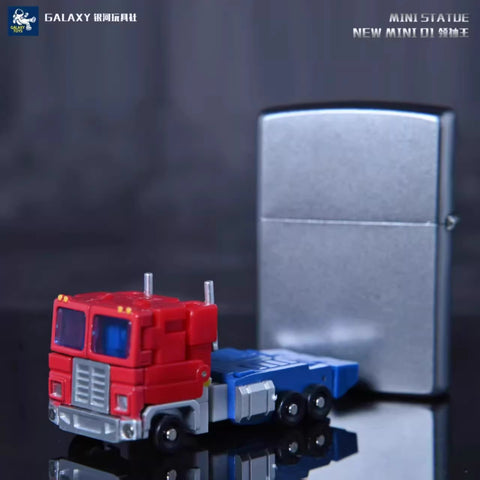 Galaxy Toys Mini01 Mini-01 LeaderKing (G1 Optimus Prime) Transparent Window Version 7cm / 2.76"