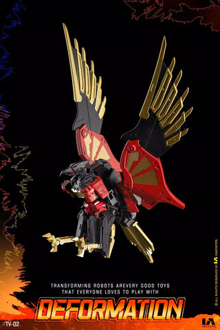 【Incoming】4th Party No Brand NB TV-02 TV02 Deformation Eagle (Predaking Combiner, Divebomb) 10cm / 4"