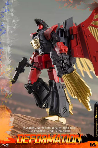 【Incoming】4th Party No Brand NB TV-02 TV02 Deformation Eagle (Predaking Combiner, Divebomb) 10cm / 4"