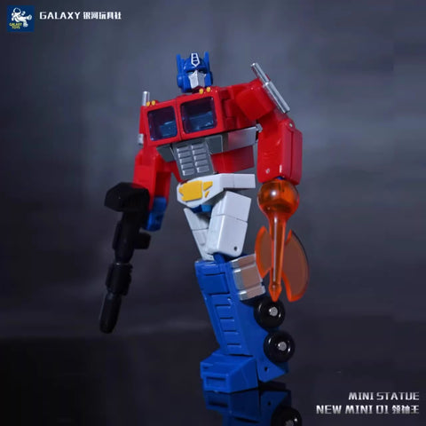 Galaxy Toys Mini01 Mini-01 LeaderKing (G1 Optimus Prime) Transparent Window Version 7cm / 2.76"